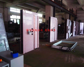 已经完工，即将发往福建福州市长乐区德*文化创意园的某珠宝地下C级金库门，四锁联动