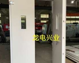 福建泉州某石化 防爆门  做法：双开   带玻璃视窗、自动关门装置